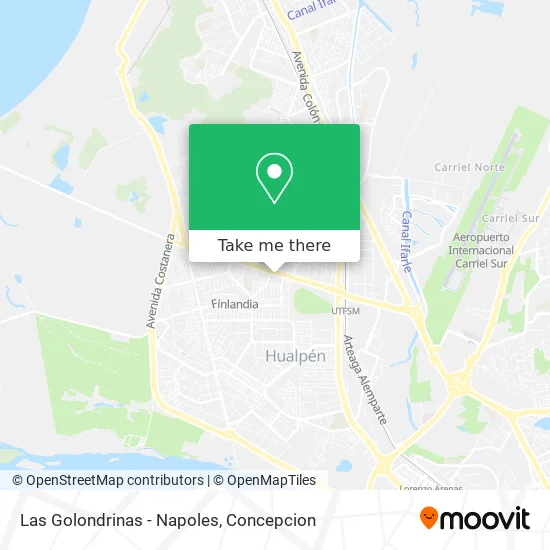 Mapa de Las Golondrinas - Napoles
