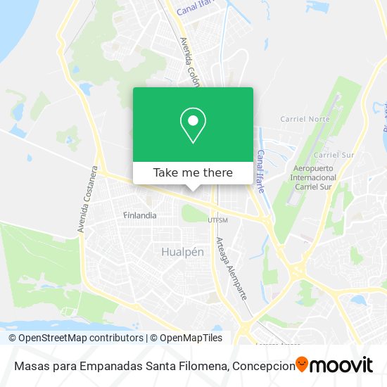 Mapa de Masas para Empanadas Santa Filomena