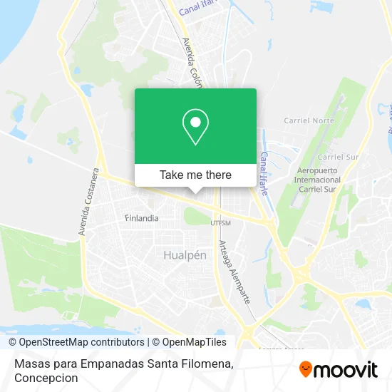 Mapa de Masas para Empanadas Santa Filomena