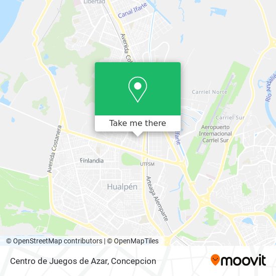 Mapa de Centro de Juegos de Azar
