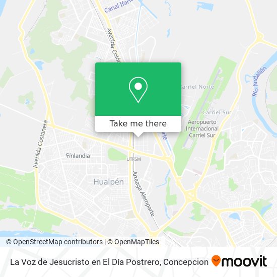 La Voz de Jesucristo en El Día Postrero map