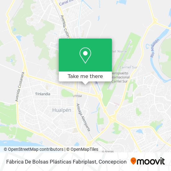 Fábrica De Bolsas Plásticas Fabriplast map