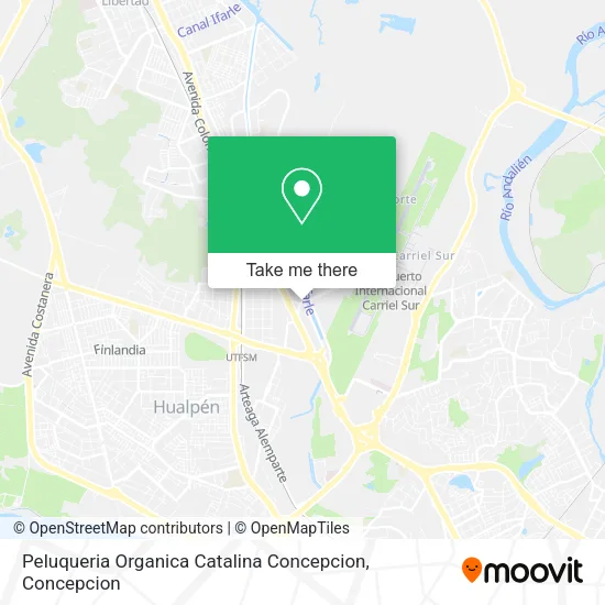 Mapa de Peluqueria Organica Catalina Concepcion
