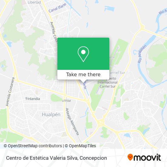 Mapa de Centro de Estética Valeria Silva