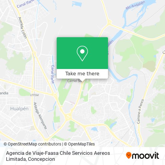 Agencia de Viaje-Faasa Chile Servicios Aereos Limitada map