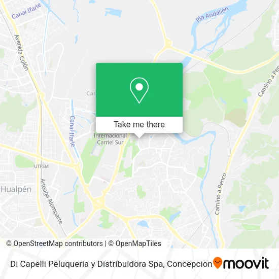 Mapa de Di Capelli Peluqueria y Distribuidora Spa