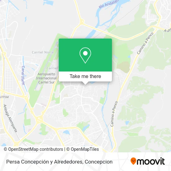 Mapa de Persa Concepción y Alrededores