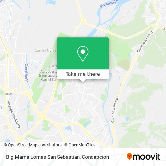 Mapa de Big Mama Lomas San Sebastian