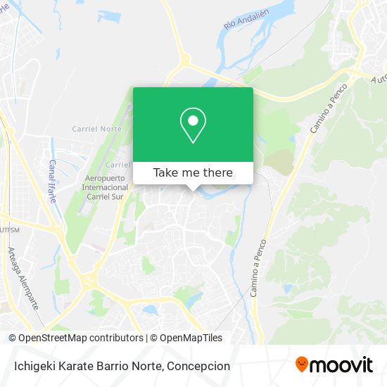 Mapa de Ichigeki Karate Barrio Norte