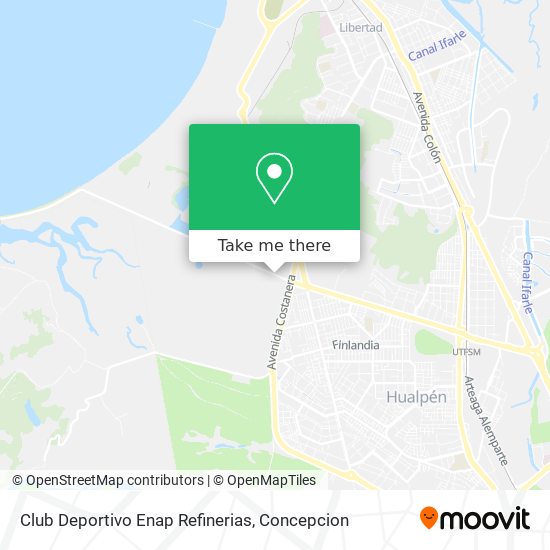 Club Deportivo Enap Refinerias map