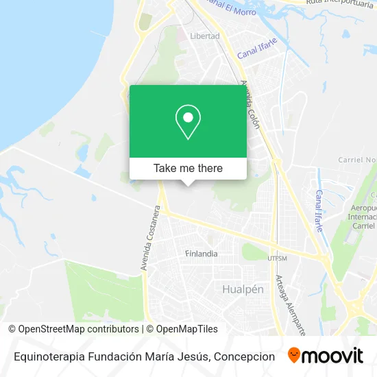 Mapa de Equinoterapia Fundación María Jesús