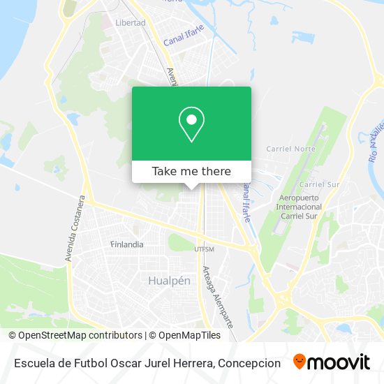 Escuela de Futbol Oscar Jurel Herrera map