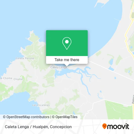 Mapa de Caleta Lenga / Hualpén