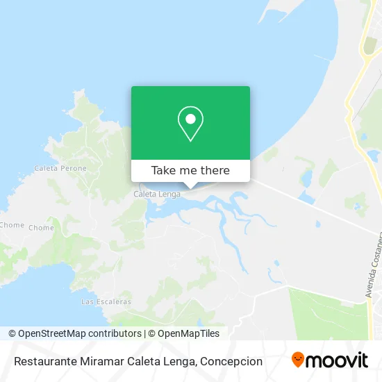 Mapa de Restaurante Miramar Caleta Lenga