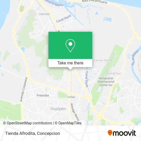 Tienda Afrodita map