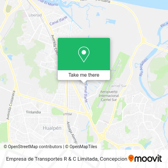 Mapa de Empresa de Transportes R & C Limitada