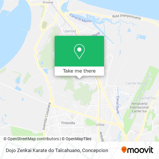 Dojo Zenkai Karate do Talcahuano map