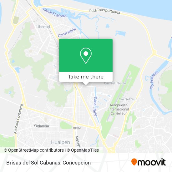 Mapa de Brisas del Sol Cabañas
