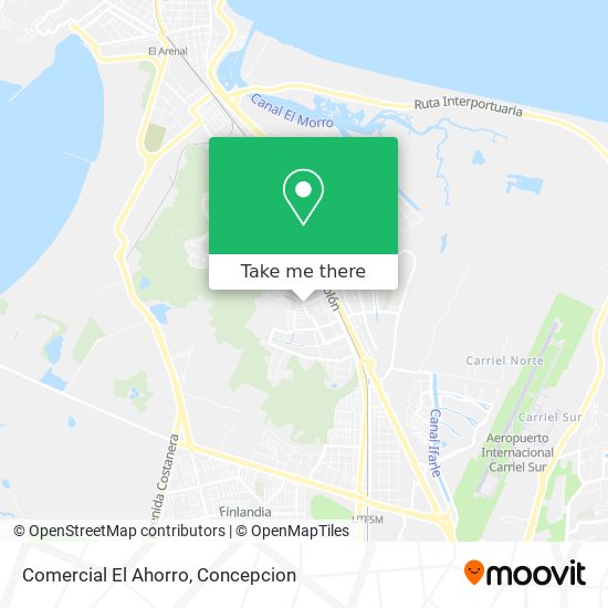 Mapa de Comercial El Ahorro