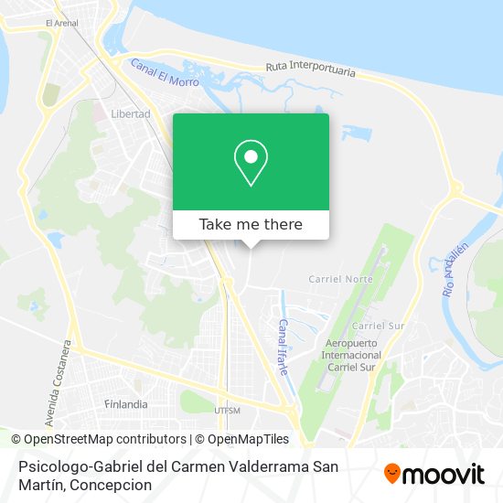 Psicologo-Gabriel del Carmen Valderrama San Martín map