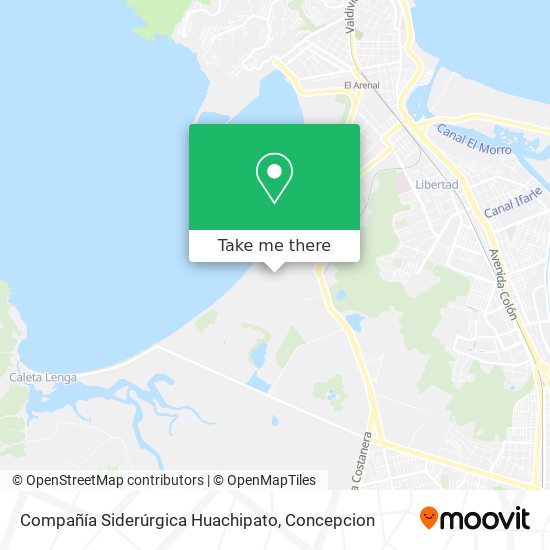 Compañía Siderúrgica Huachipato map