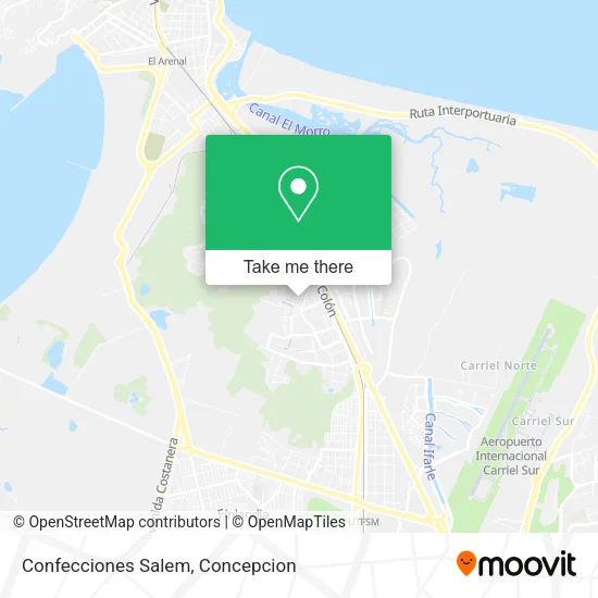 Mapa de Confecciones Salem