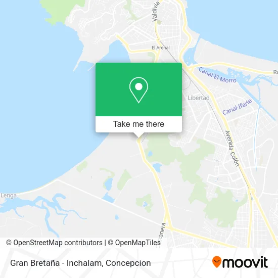 Mapa de Gran Bretaña - Inchalam