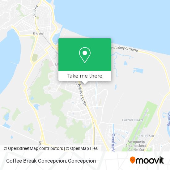 Coffee Break Concepcion map