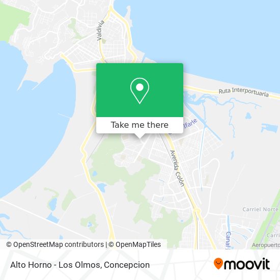 Mapa de Alto Horno - Los Olmos