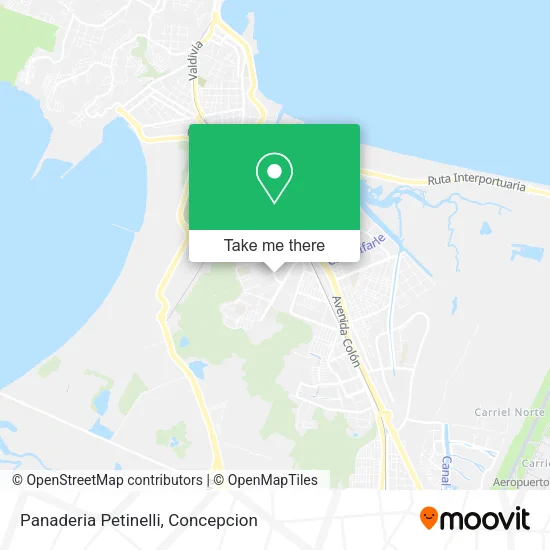 Mapa de Panaderia Petinelli