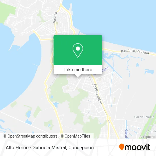 Alto Horno - Gabriela Mistral map