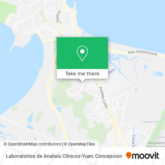 Mapa de Laboratorios de Analisis Clinicos-Yuen