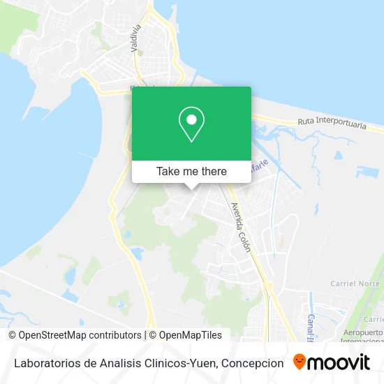 Mapa de Laboratorios de Analisis Clinicos-Yuen