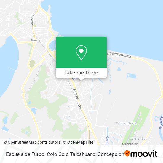 Escuela de Futbol Colo Colo Talcahuano map