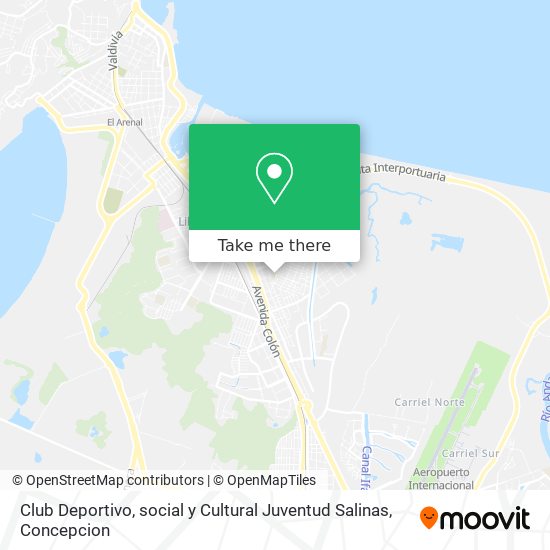 Mapa de Club Deportivo, social y Cultural Juventud Salinas