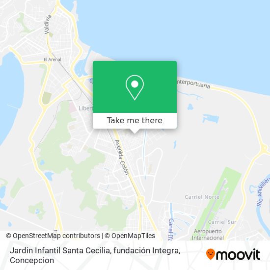 Jardin Infantil Santa Cecilia, fundación Integra map
