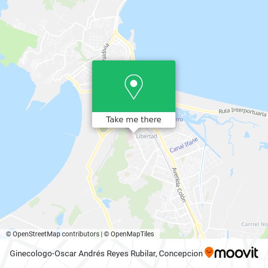 Ginecologo-Oscar Andrés Reyes Rubilar map