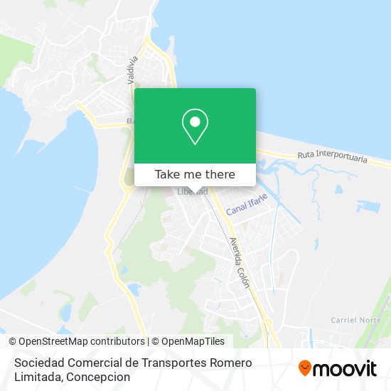 Sociedad Comercial de Transportes Romero Limitada map