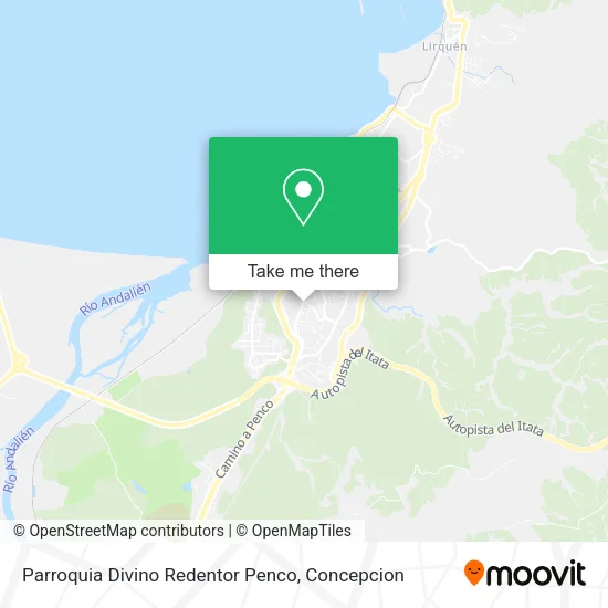 Mapa de Parroquia Divino Redentor Penco