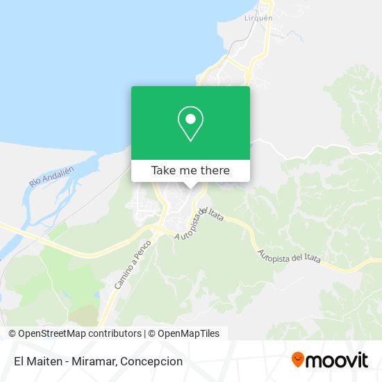 Mapa de El Maiten - Miramar