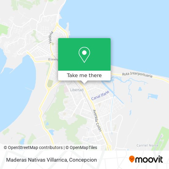 Maderas Nativas Villarrica map