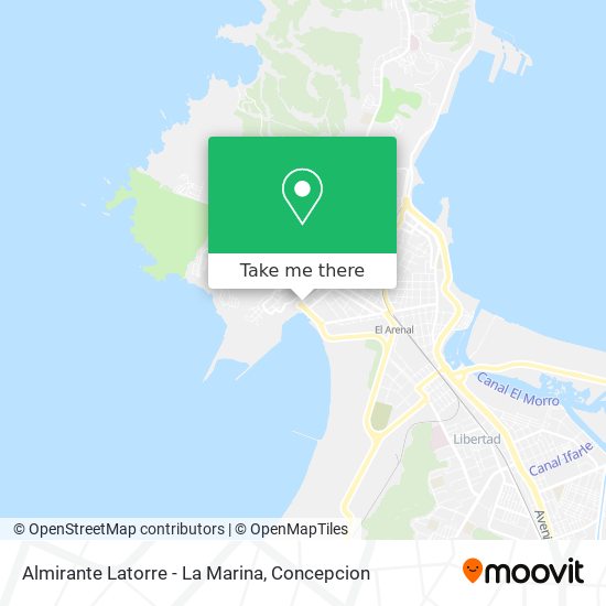 Mapa de Almirante Latorre - La Marina