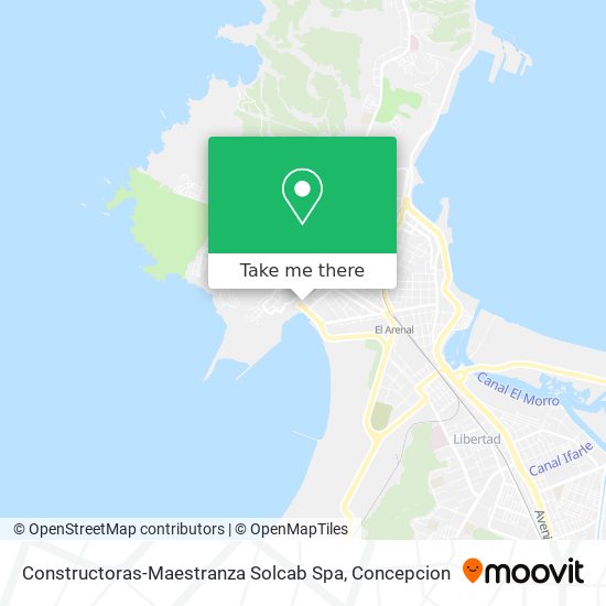 Constructoras-Maestranza Solcab Spa map