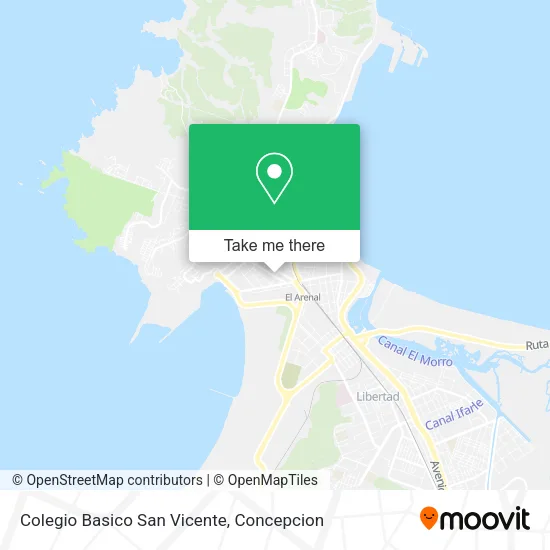 Mapa de Colegio Basico San Vicente