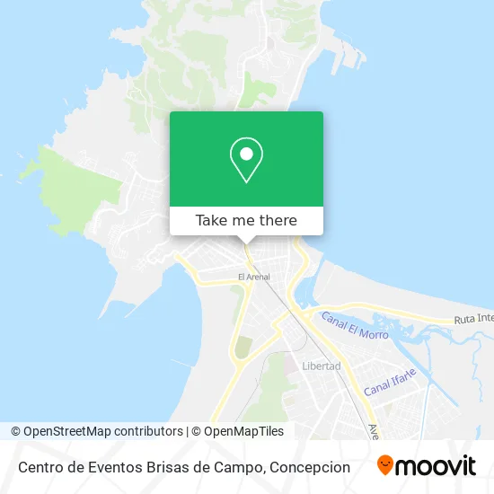 Centro de Eventos Brisas de Campo map