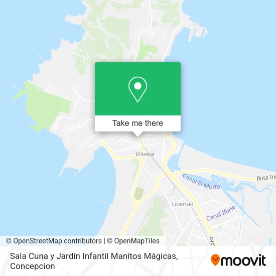 Mapa de Sala Cuna y Jardín Infantil Manitos Mágicas