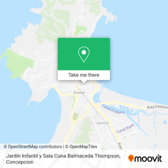 Mapa de Jardín Infantil y Sala Cuna Balmaceda Thompson