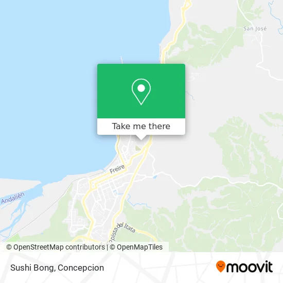 Mapa de Sushi Bong