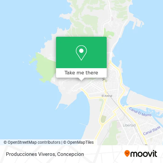 Producciones Viveros map