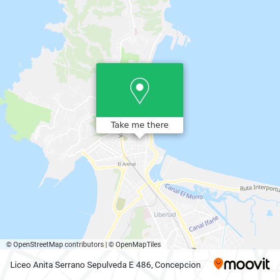 Liceo Anita Serrano Sepulveda E 486 map